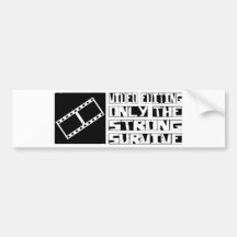 Video Editing Survive Bumper Sticker