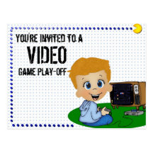 Video Game Party -Boy Post Cards
