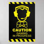 Video Game Poster - Gaming In Progress