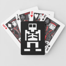 Video Game Skeleton Playing Cards