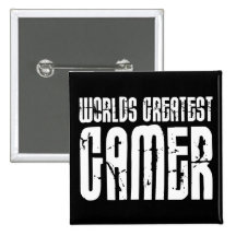 Video Games Gaming & Gamers Worlds Greatest Gamer Pinback Button