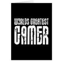 Video Games Gaming & Gamers Worlds Greatest Gamer Greeting Cards