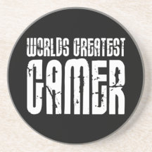 Video Games Gaming & Gamers Worlds Greatest Gamer Drink Coasters
