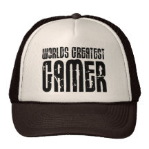 Video Games Gaming & Gamers Worlds Greatest Gamer Mesh Hats