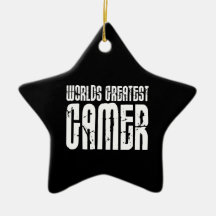Video Games Gaming & Gamers Worlds Greatest Gamer Christmas Tree Ornaments