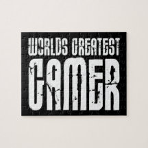 Video Games Gaming & Gamers Worlds Greatest Gamer Jigsaw Puzzles