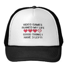 Video Games Ruined My Life Style 1 Hats