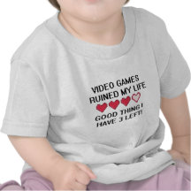 Video Games Ruined My Life Style 1 T-shirt