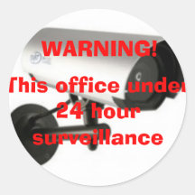 Video surveillance sticker