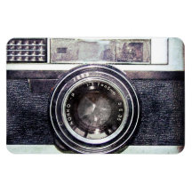 Vieil appareil-photo noir magnet souple