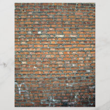Vieil arrière - plan de mur de briques de tache pa prospectus en couleur