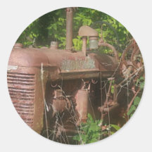 vieil autocollant de tracteur