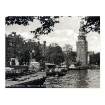 Vieille carte postale, Amsterdam