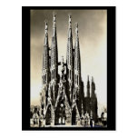 Vieille carte postale - Barcelone, Sagrada Familia