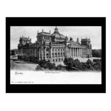 Vieille carte postale, Berlin, Reichstag