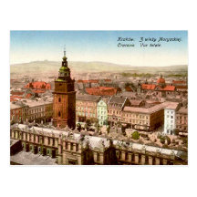 Vieille carte postale - Cracovie, Pologne