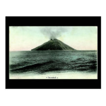 Vieille carte postale, Stromboli