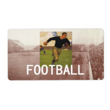 Vieille école du football SUPÉRIEUR Étiquette D’expédition