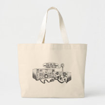 Vieille radio de minuterie sacs de toile