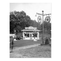 Vieille station service, 1925 carte postale