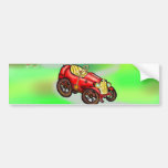 Vieille voiture rouge autocollants pour voiture