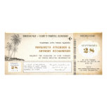 vieilles invitations de mariage de vol de carte d'