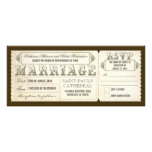 vieilles invitations vintages de mariage - billets