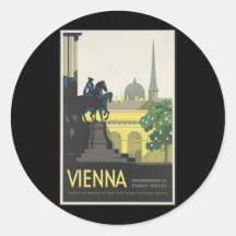 Vienna Round Stickers