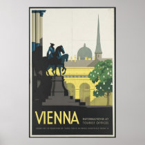 Vienna Vintage Travel Poster Ad Retro Prints