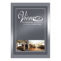 Viera Home Staging Interior Design (slate blue) Business Card Templates
