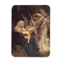 Vierge aux Anges Rectangle Magnets