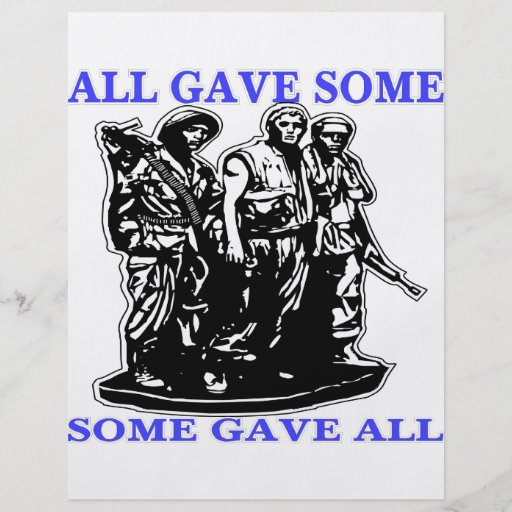 Vietnam All Gave Some & Some Gave All Personalized Flyer
