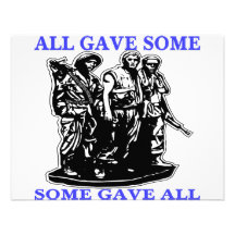 Vietnam All Gave Some & Some Gave All Custom Invitations
