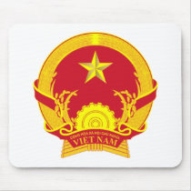 VIETNAM COAT OF ARMS. VIET SYMBOL MOUSE PAD