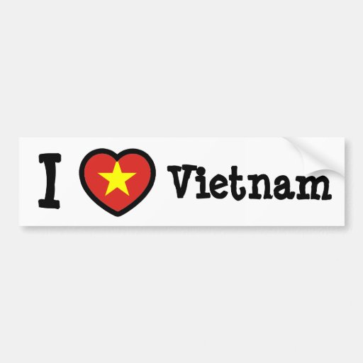 Vietnam Flag Bumper Sticker