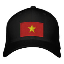Vietnam Flag Embroidered Hats