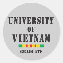 Vietnam graduate stencil sticker