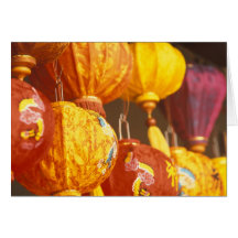 Vietnam, Hoi An Large lanterns, souvenirs Greeting Cards