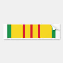 Vietnam Service Ribbon Bumper Sticker