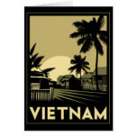 vietnam southeast asia art deco retro travel card
