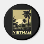 vietnam southeast asia art deco retro travel refrigerator magnets