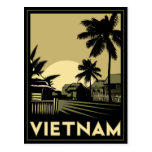 vietnam southeast asia art deco retro travel post cards