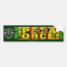 Vietnam Special Forces Insignia Ribbon Bumper Sticker