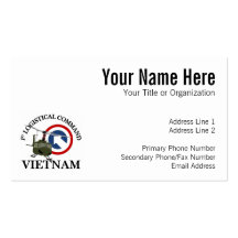 Vietnam Vet - 1st Log Cmd Business Cards