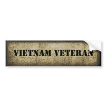 Vietnam Veteran Military Bumper Stickers