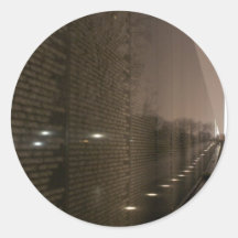 vietnam veterans memorial round stickers