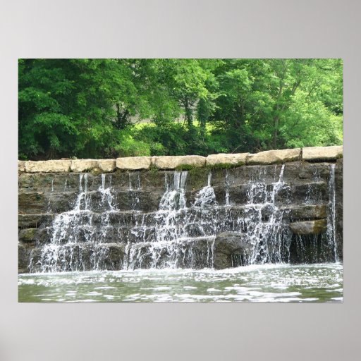 Vieux barrage de roche affiches