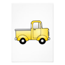 Vieux camion vintage cartons d'invitation personnalisés