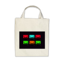 Vieux collage de TV Sacs