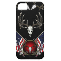 Vieux crânes de mâle de whitetail de gloire coques iPhone 5 Case-Mate